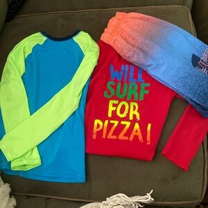Boys long sleeve swim shirts